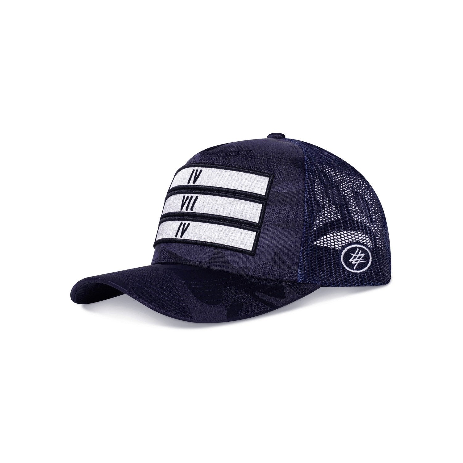 474 Camo 3 Bars Trucker Cap Red Label