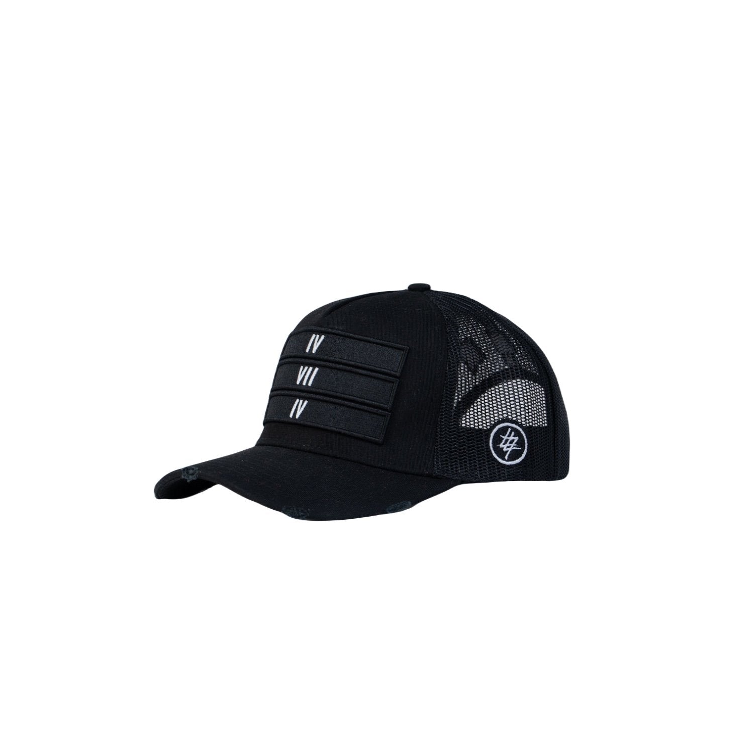All-Black-474-3-Bars-Trucker-Hat