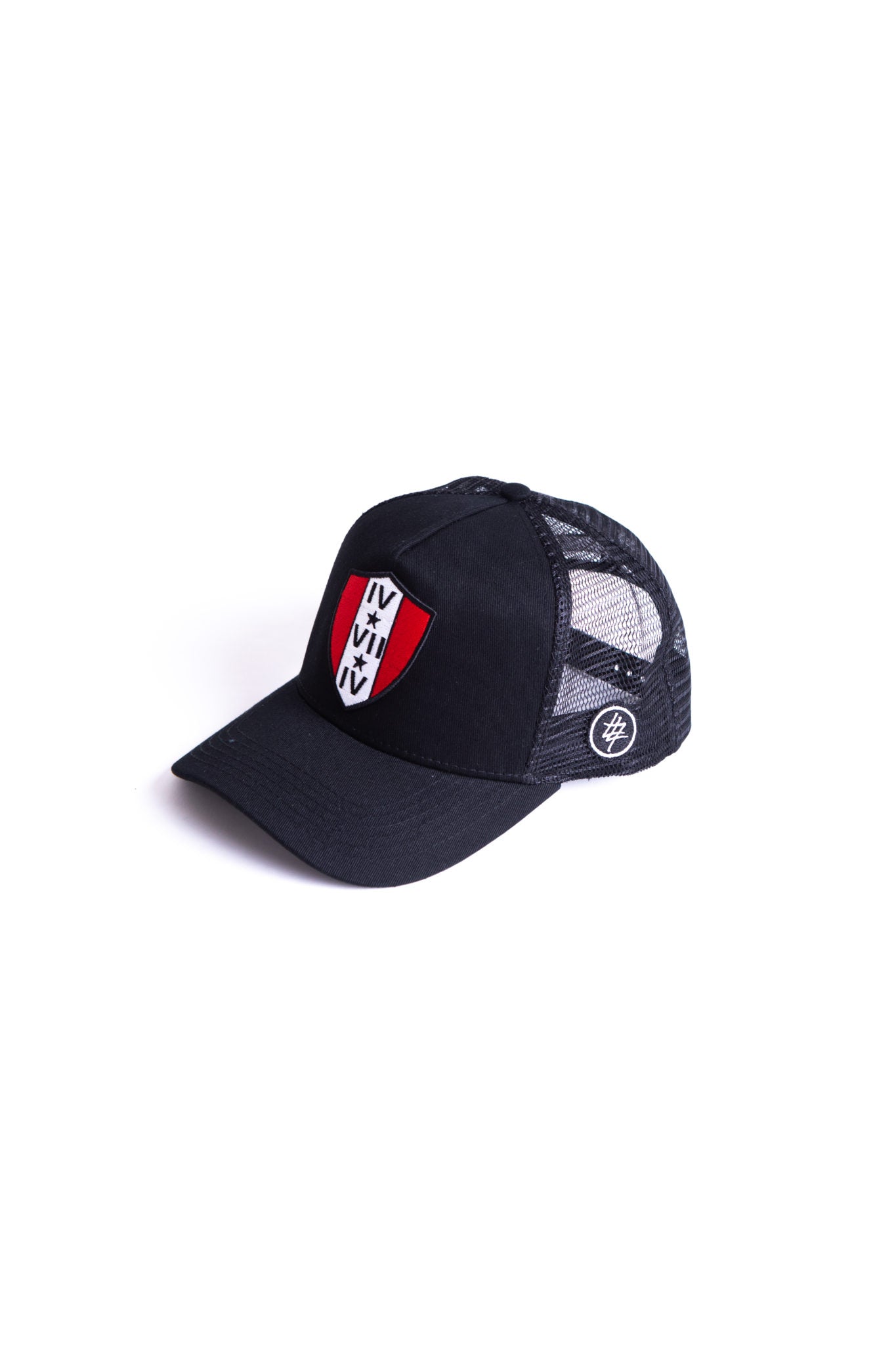 Black 474 Shield Trucker Cap
