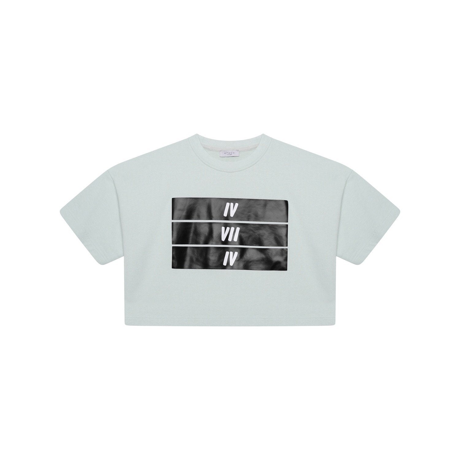 Organic Oversized Cropped T-Shirt - Mint Green