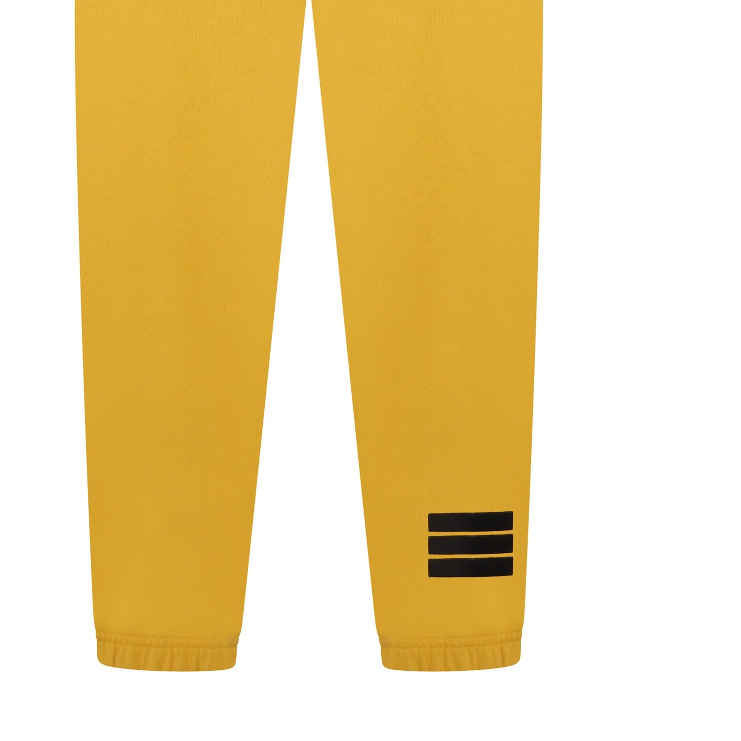 Organic Fitted Tracksuit Bottoms - Mustard Yellow