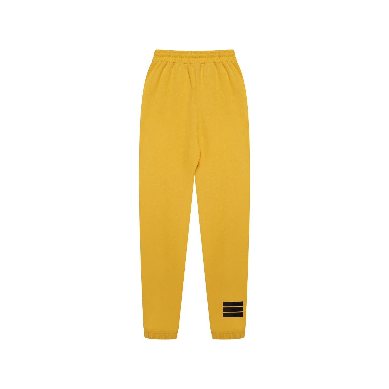 Organic Fitted Tracksuit Bottoms - Mustard Yellow