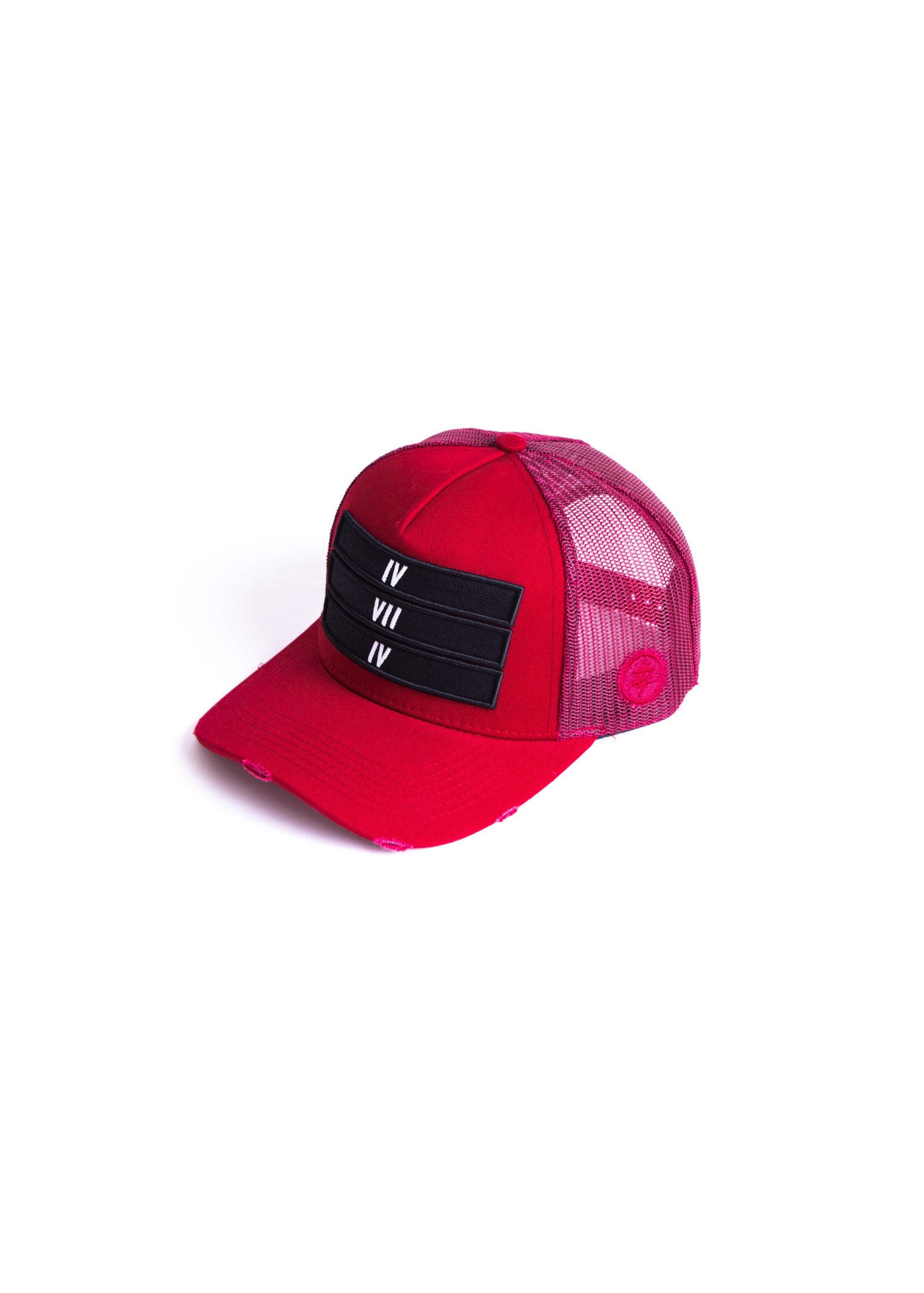 Limited Edition Maroon Red 474 3 Bars Trucker