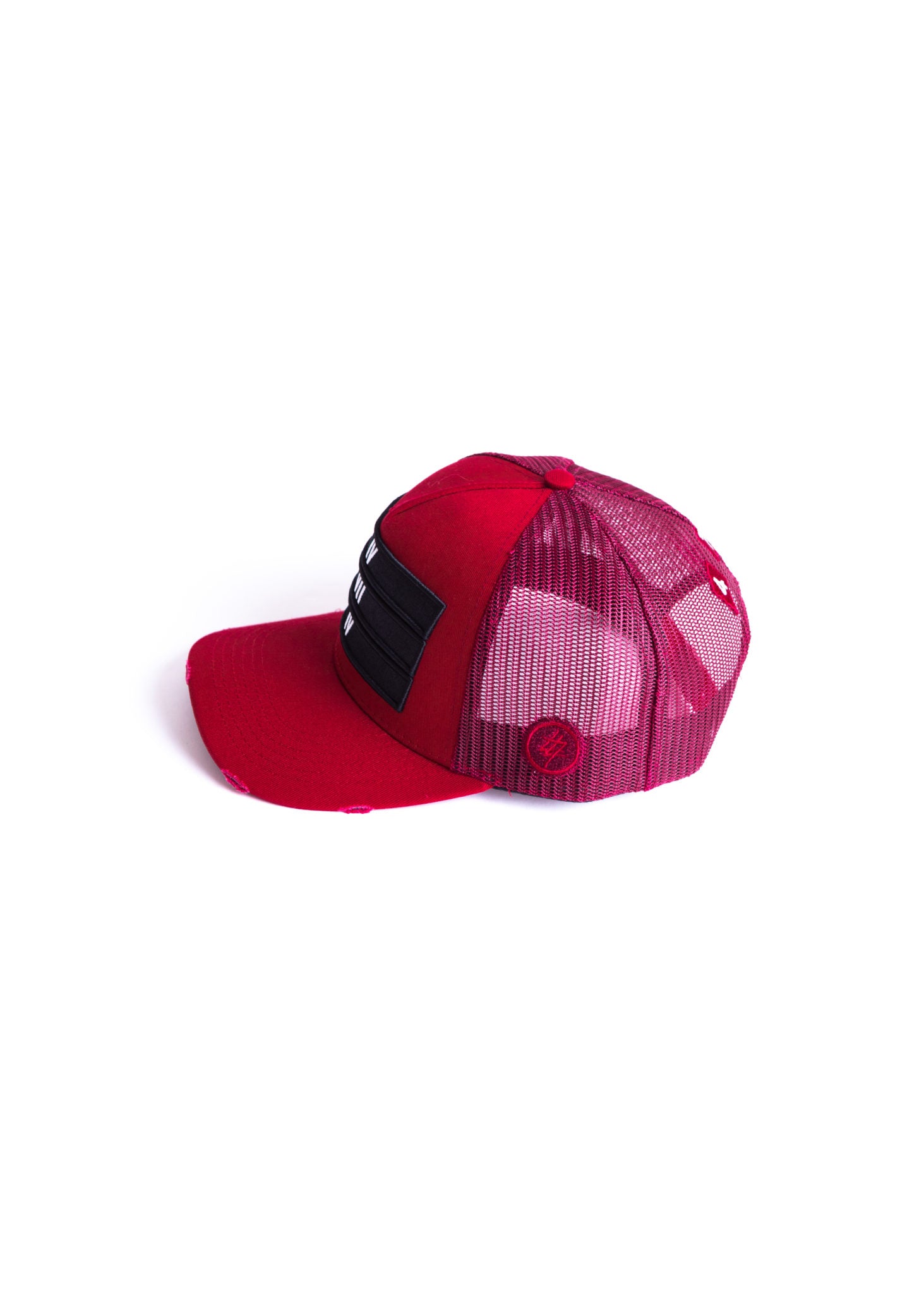 Limited Edition Maroon Red 474 3 Bars Trucker